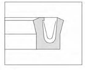 Reciprocating rod seal-Type V PJ